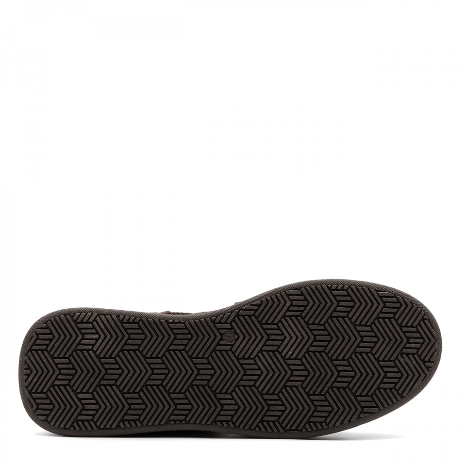 Ciemnobrązowe welurowe sznurowane botki 237S Ciemnobrązowe welurowe sznurowane botki 237S