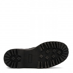 Czarne welurowe wiązane workery 246F