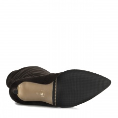 Brązowe kozaki na szpilce 107K