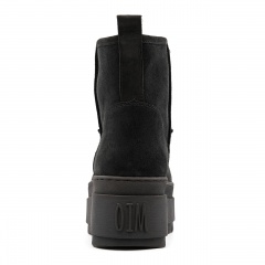 Czarne welurowe botki na platformie sohimmo 280X