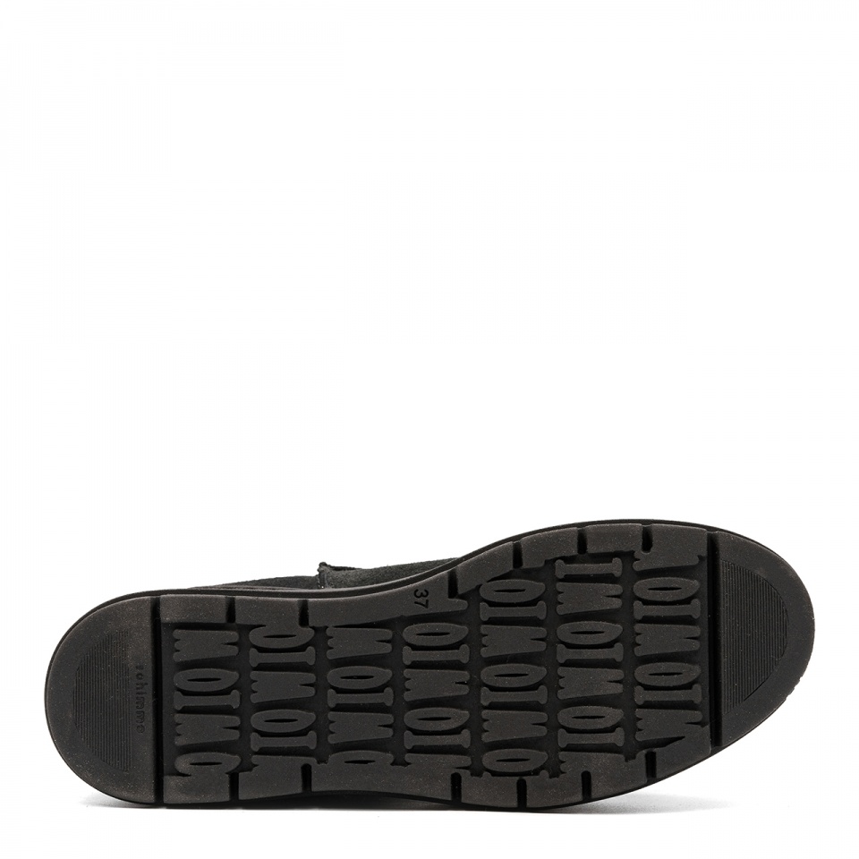 Czarne welurowe botki na platformie sohimmo 280X