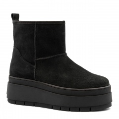 Czarne welurowe botki na platformie sohimmo 280X
