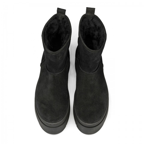 Czarne welurowe botki na platformie sohimmo 280X