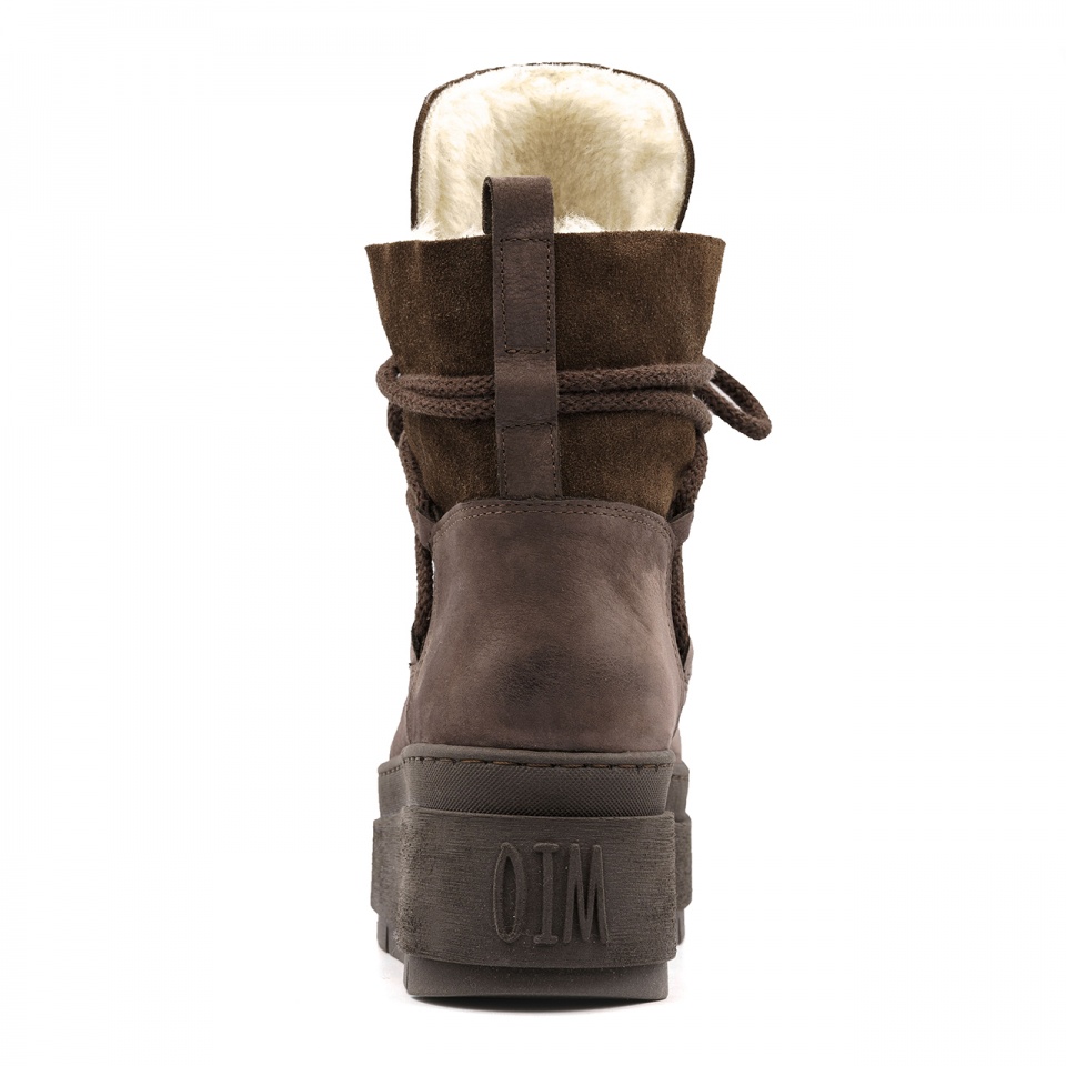 Czekoladowe botki na platformie sohimmo 280H