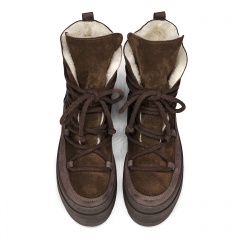 Czekoladowe botki na platformie sohimmo 280H