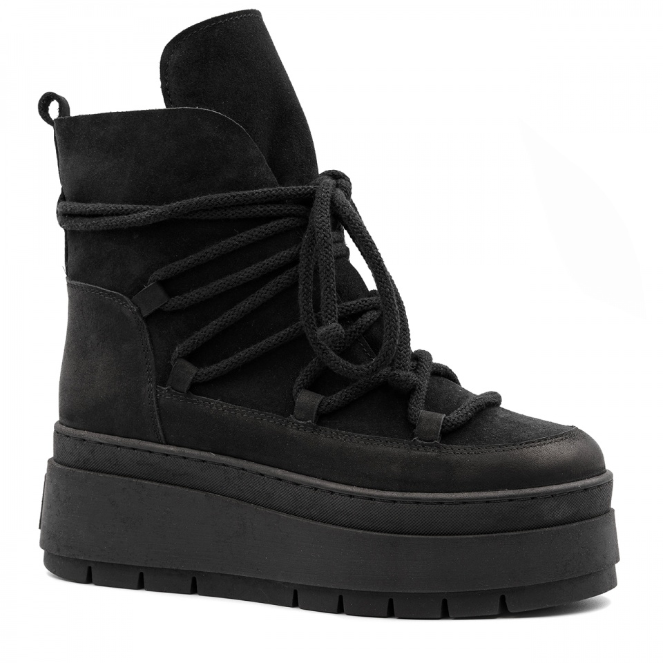 Czarne botki na platformie sohimmo 280H