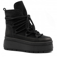 Czarne botki na platformie sohimmo 280H