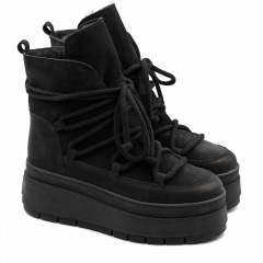 Czarne botki na platformie sohimmo 280H