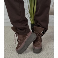 Czekoladowe botki na platformie sohimmo 280H