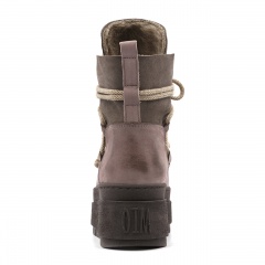 Kawowe botki na platformie sohimmo 280H