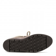 Kawowe ocieplane botki z weluru 280S