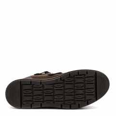 Brązowe wiązane botki na platformie sohimmo 280E