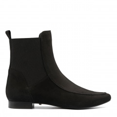 Czarne zamszowe botki 5AD28914622Z