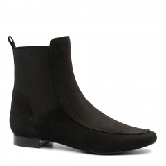 Czarne zamszowe botki 5AD28914622Z