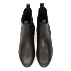 Brązowe skórzane sztyblety z gumą 5AD28915025Z