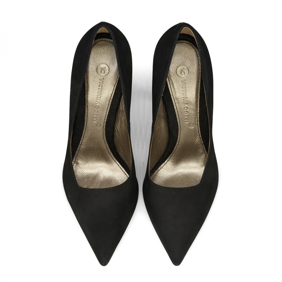 Czarne zamszowe czółenka 5AD01055924L2