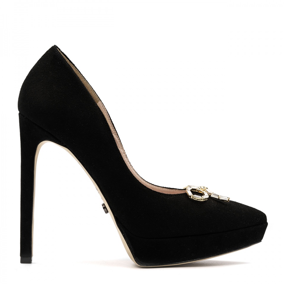 Czarne czółenka na platformie 5ADB85611025L