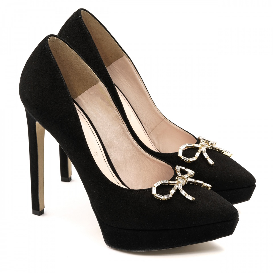 Czarne czółenka na platformie 5ADB85611025L