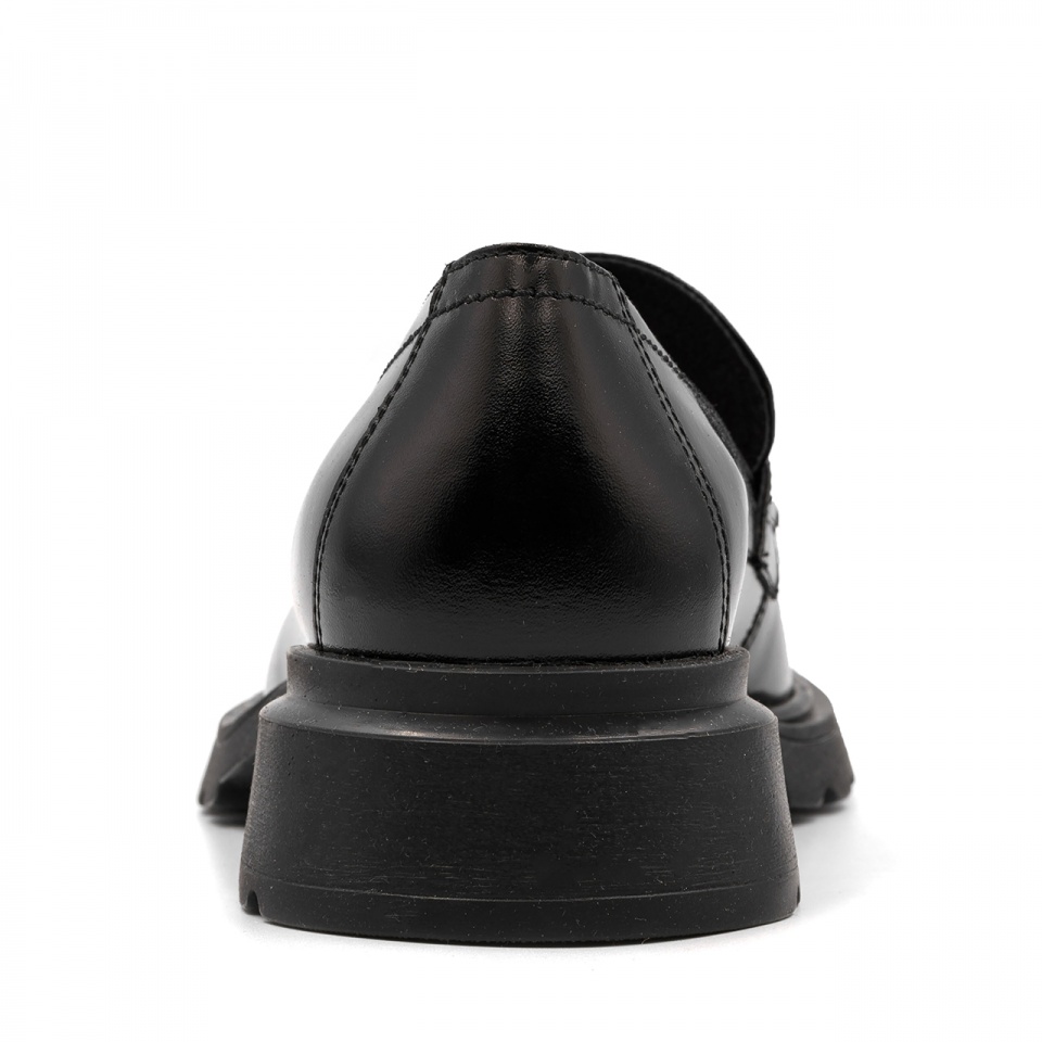 Czarne skórzane półbuty 5ADKRIS11524L