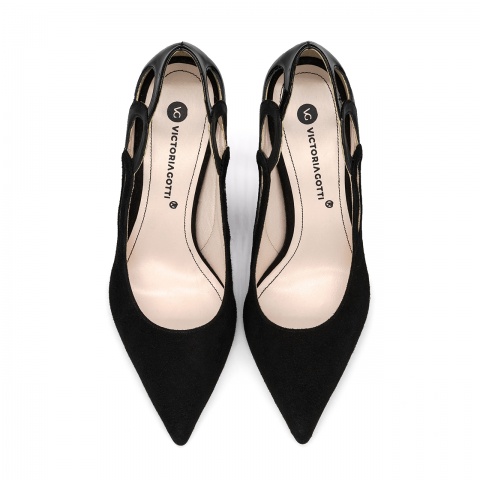 Czarne zamszowe cz&oacute;łenka 5AD01055723L2