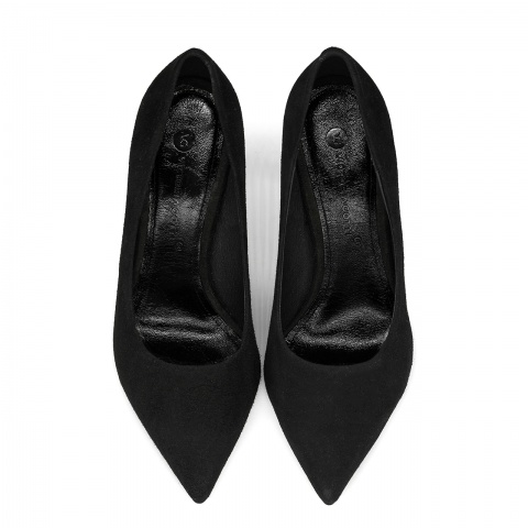 Czarne zamszowe cz&oacute;łenka 5AD00168726L