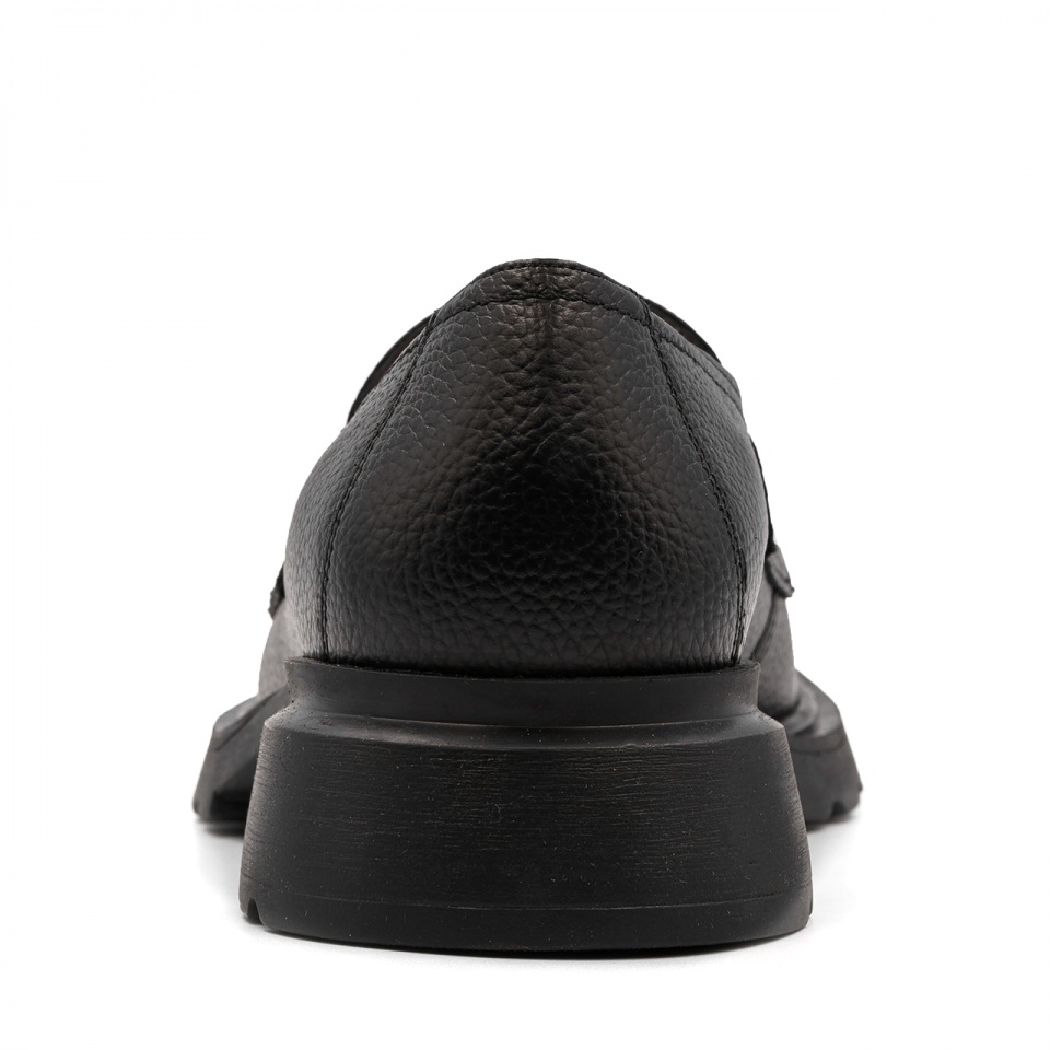 Czarne skórzane półbuty 5ADKRIS1524L