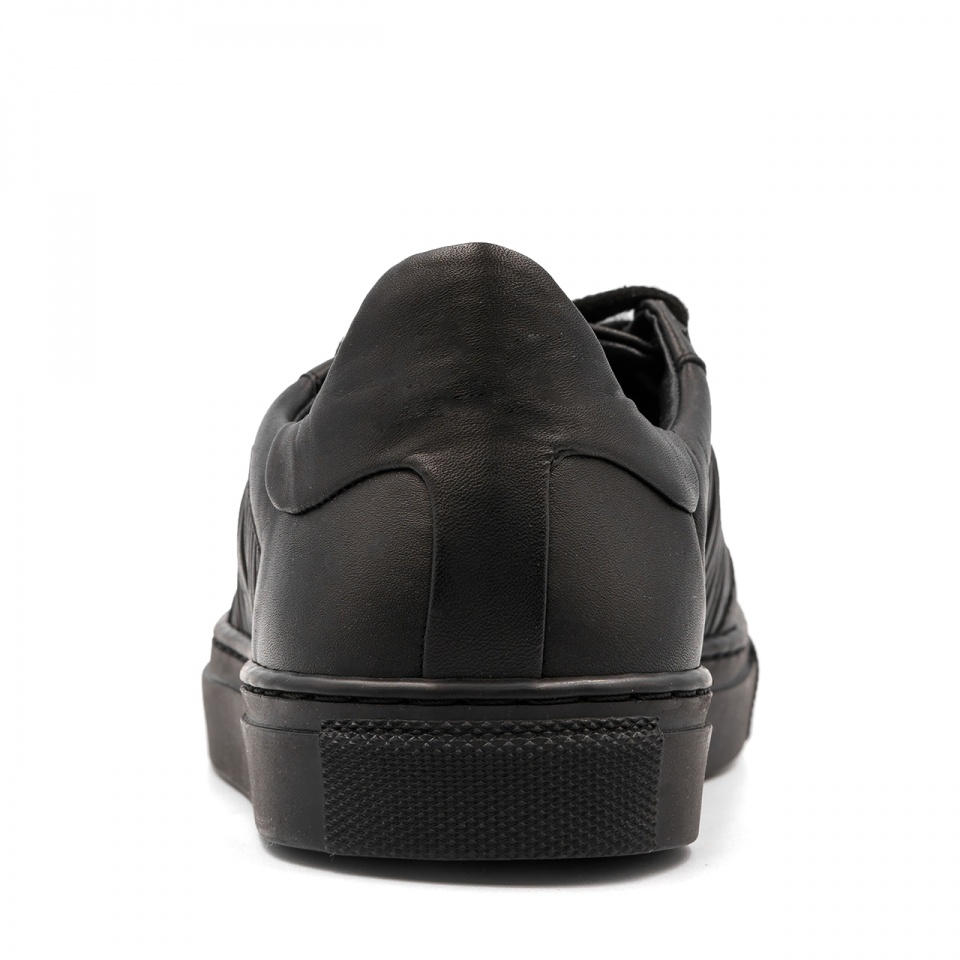 Czarne skórzane sneakersy 5ADDOM221L