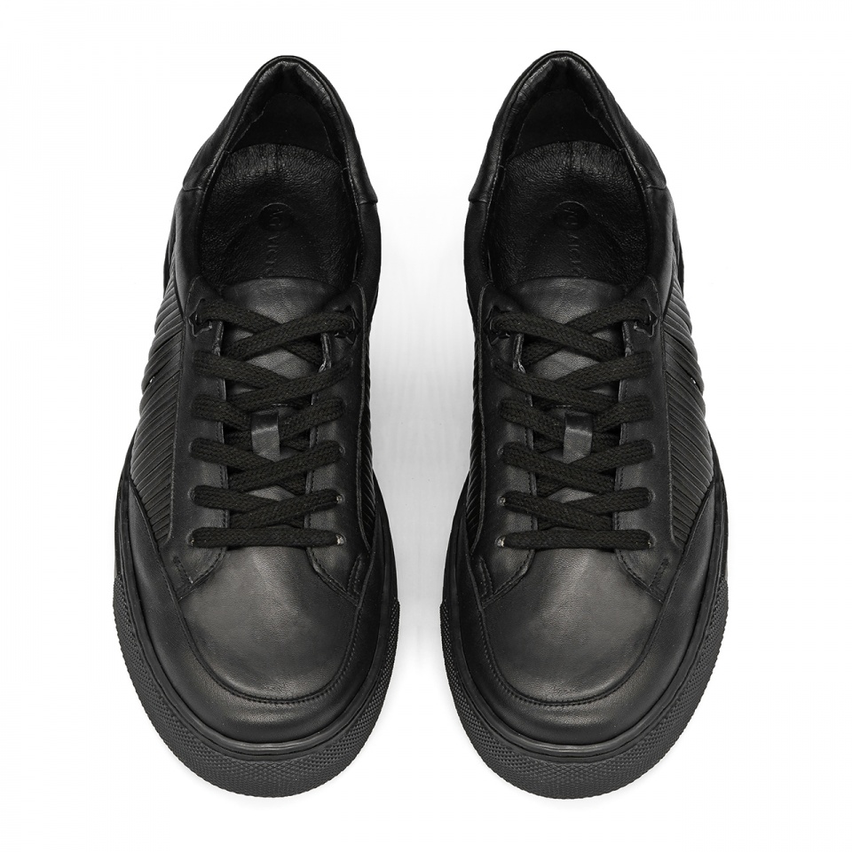 Czarne skórzane sneakersy 5ADDOM221L