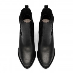 Czarne skórzane kowbojki 5ADD92731223Z