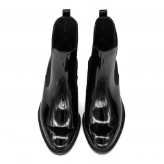 Czarne lakierowane sztyblety 5ADET922Z