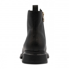 Czarne skórzane botki na zamek 5ADKRIS42423Z
