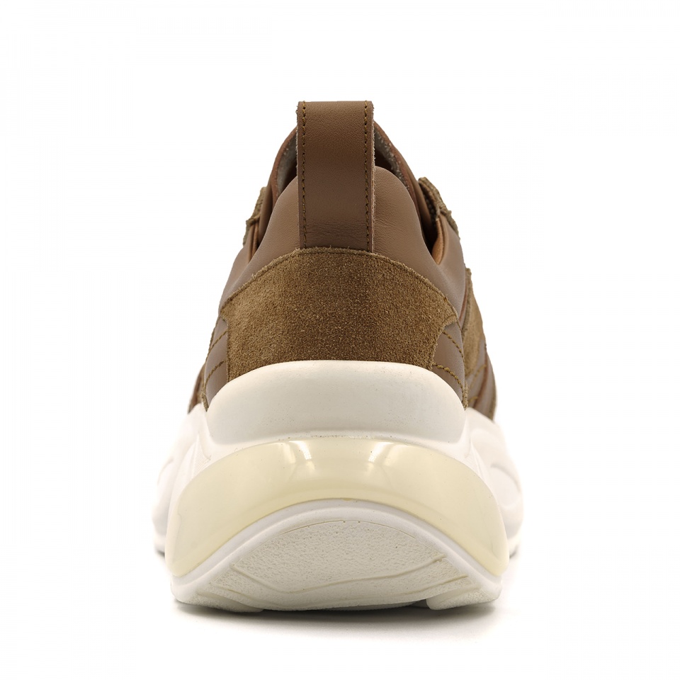 Brązowe skórzane sneakersy 5ADS51824L