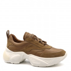 Brązowe skórzane sneakersy 5ADS51824L