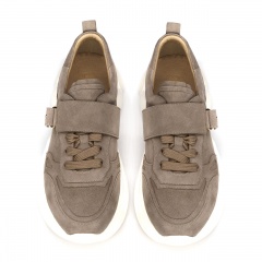 Beżowe zamszowe sneakersy 5ADS51924L