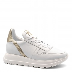 Biało-złote skórzane sneakersy 5ADTIRET404421L