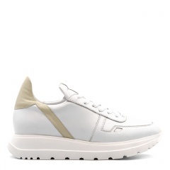 Biało-beżowe skórzane sneakersy 5ADTIRET404421L