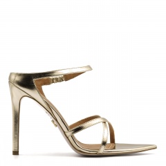 Złote skórzane klapki 5AD001812624L2