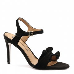 Zamszowe czarne sandały 5AD6936826L