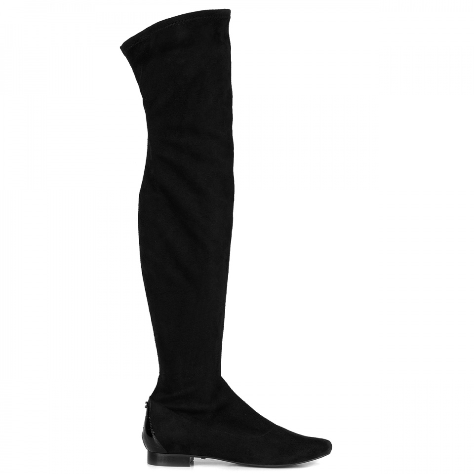 Czarne długie kozaki na zamek 5AD28913517Z