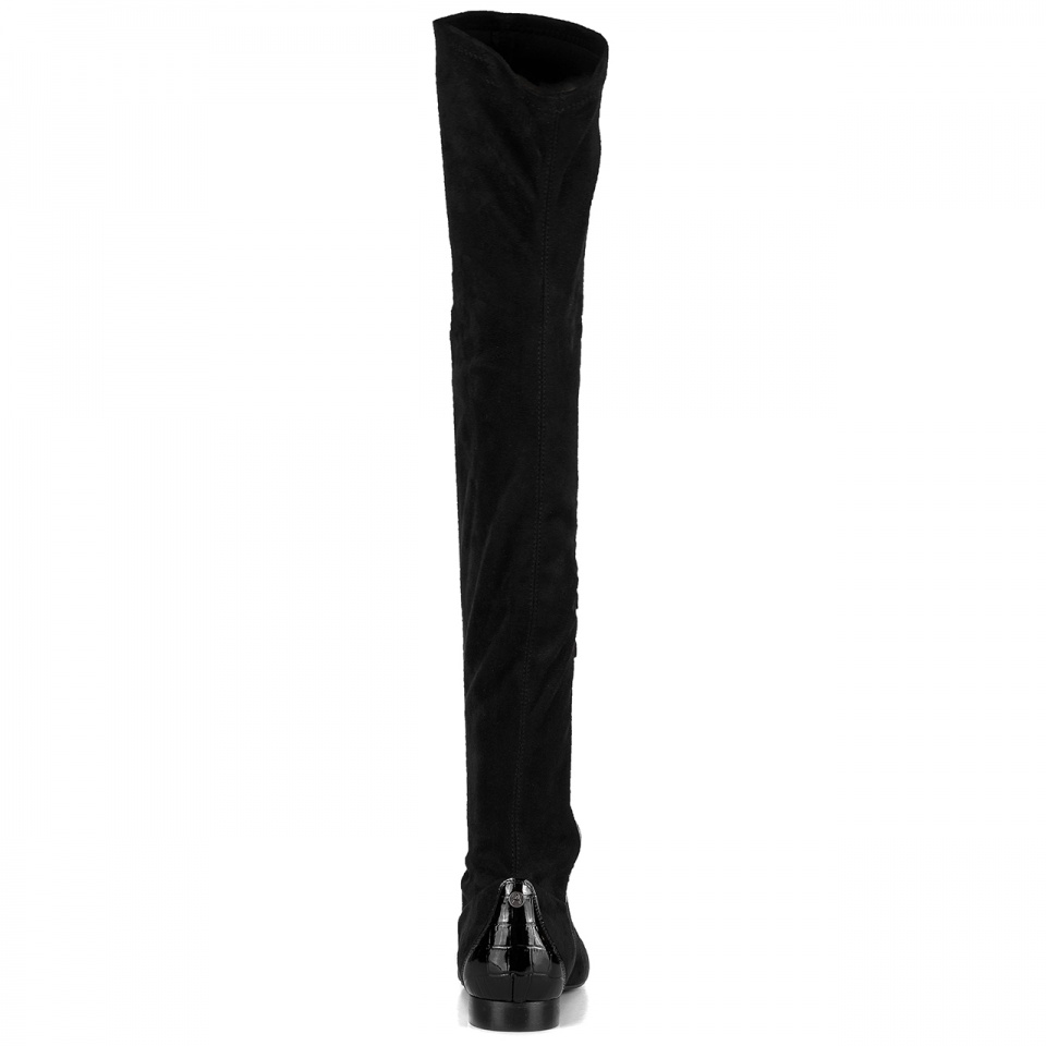 Czarne długie kozaki na zamek 5AD28913517Z