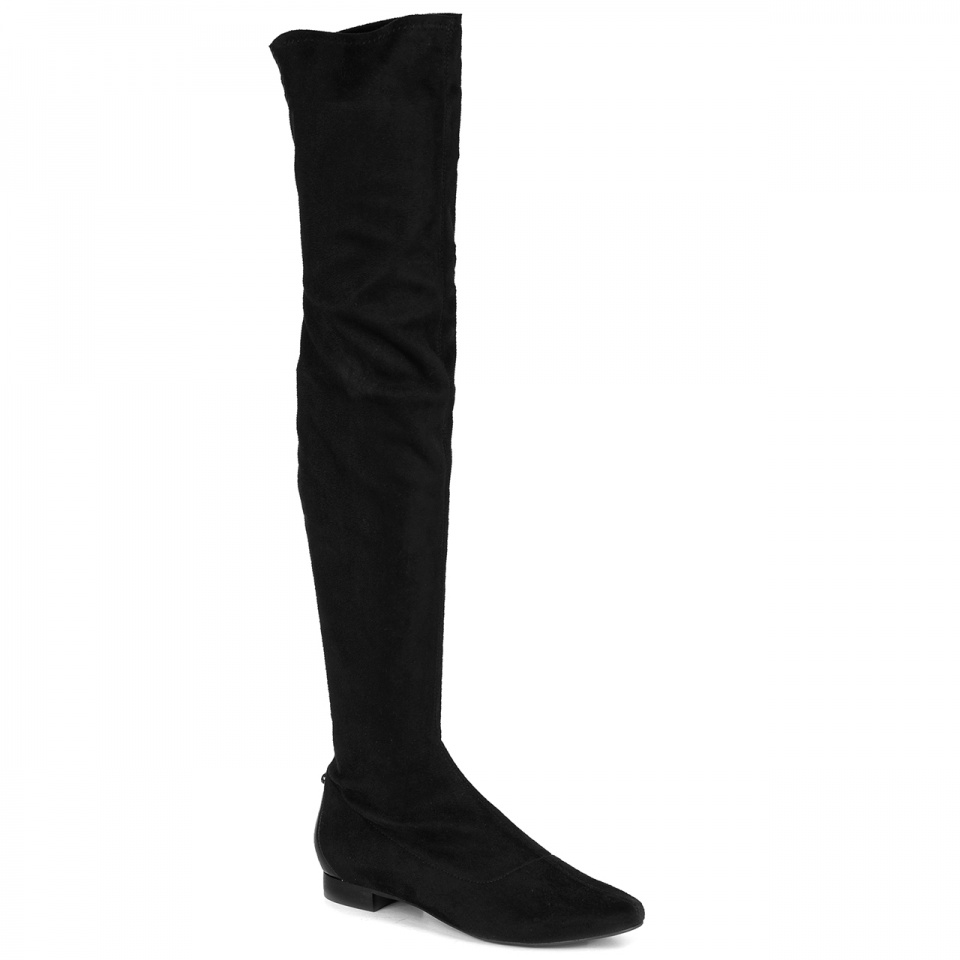 Czarne długie kozaki z lycry 5AD28913517Z