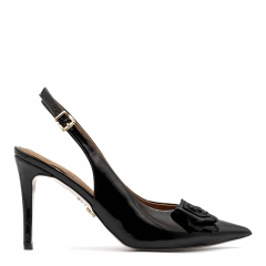 Czarne lakierowane czółenka 5AD00168826L