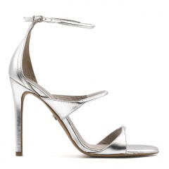 Srebrne skórzane sandały 5AD001814124L2