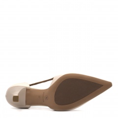 Beżowe czółenka z wycięciami 304A