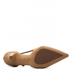 Karmelowe czółenka z wycięciami 304A