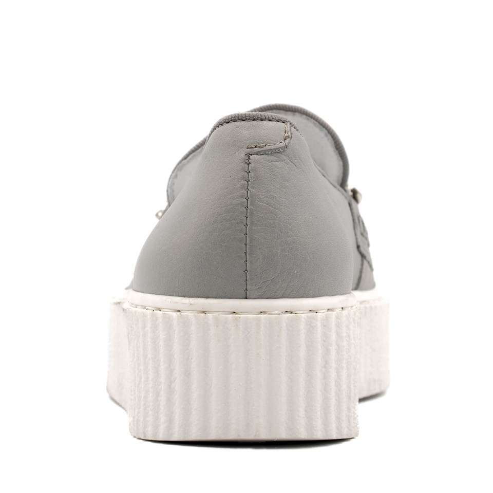 Szare półbuty w sportowym stylu 7SM4570A