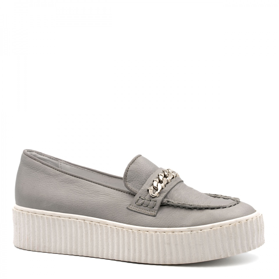 Szare półbuty w sportowym stylu 7SM4570A