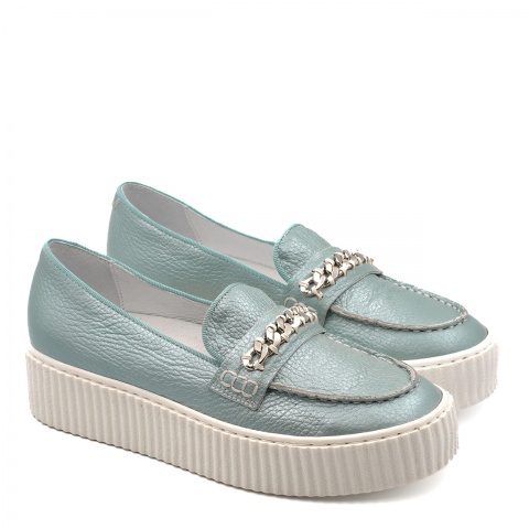 Niebieskie p&oacute;łbuty w sportowym stylu 7SM4570A