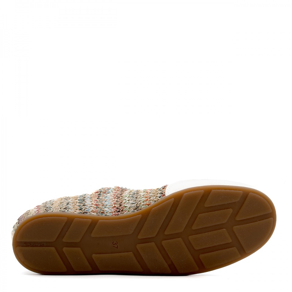 Białe sneakersy z plecionką 291P