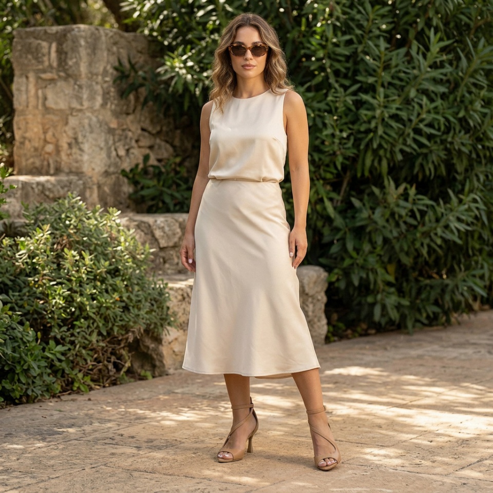 Karmelowe skórzane sandały w szpic 299B